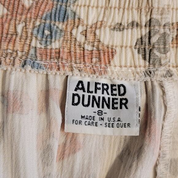 Alfred Dunner Southwestern Print Skirt 8 Made in USA Elastic Waist Modest Midi - Picture 5 of 7